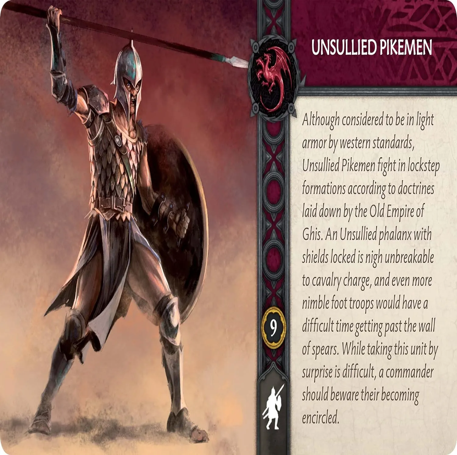 A Song of Ice and Fire: Tabletop Miniatures Game â€“ Unsullied Pikemen | Miniature War Game | Strategy Game for Teens and Adults | Expansion Set | Ages 14  | for 2 or More Players | Made by CMON