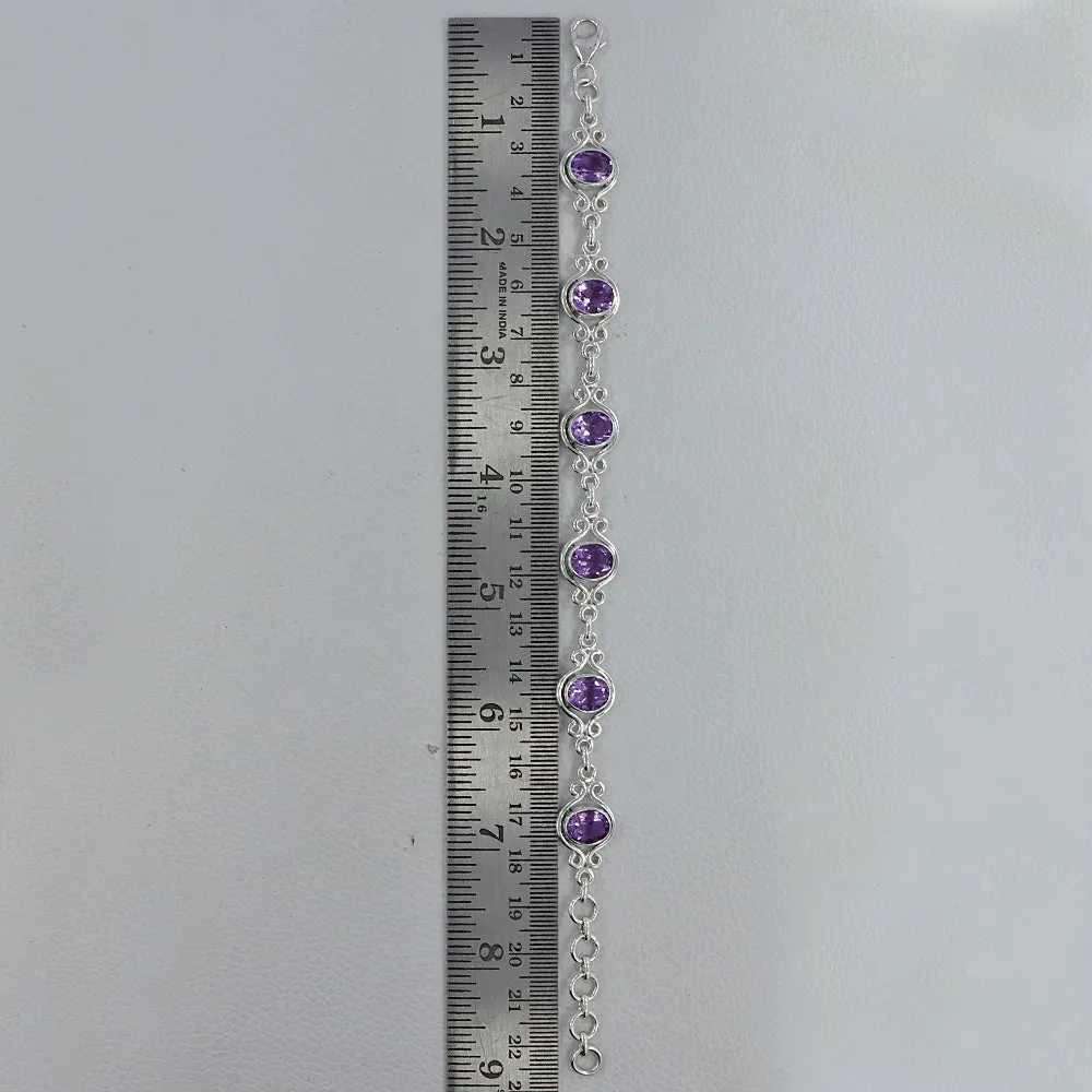 Amethyst Jewelry, 925 Sterling Silver Bracelets