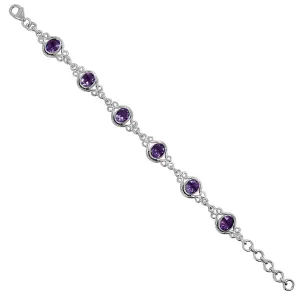 Amethyst Jewelry, 925 Sterling Silver Bracelets
