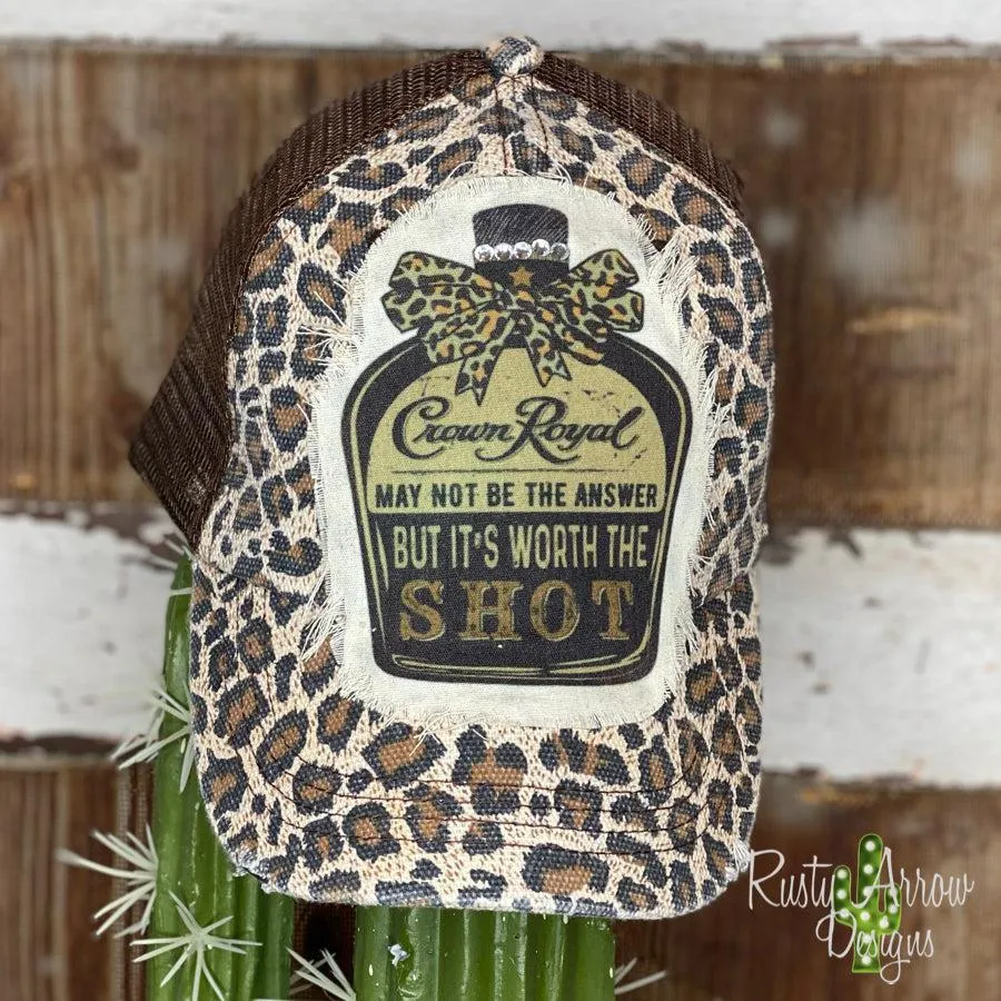 CHEETAH CROWN WORTH THE SHOT TRUCKER HAT