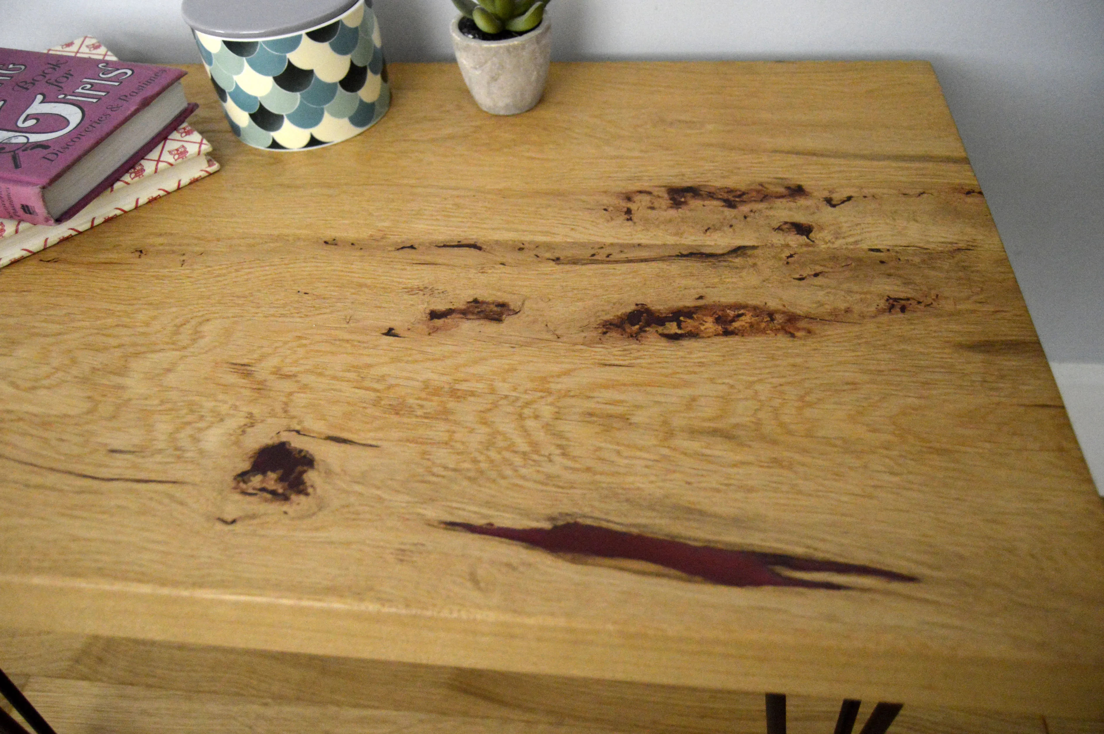 Chunky Solid Oak Coffee Table