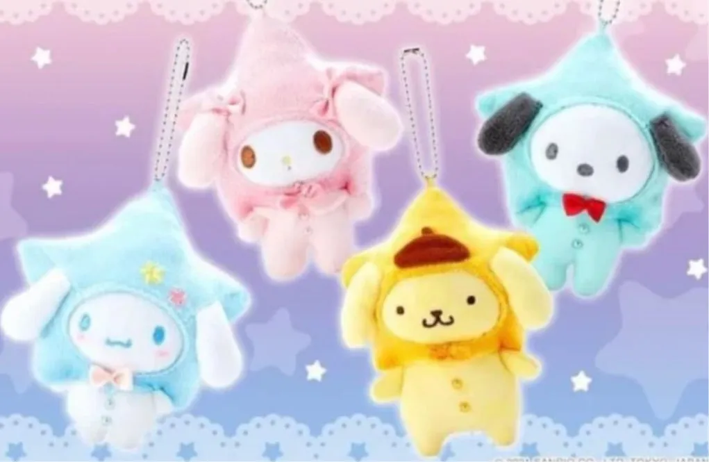 Cinnamoroll / Pochacco / My Melody/ Pompompurin Star Mascot/ Plush / Doll 10cm