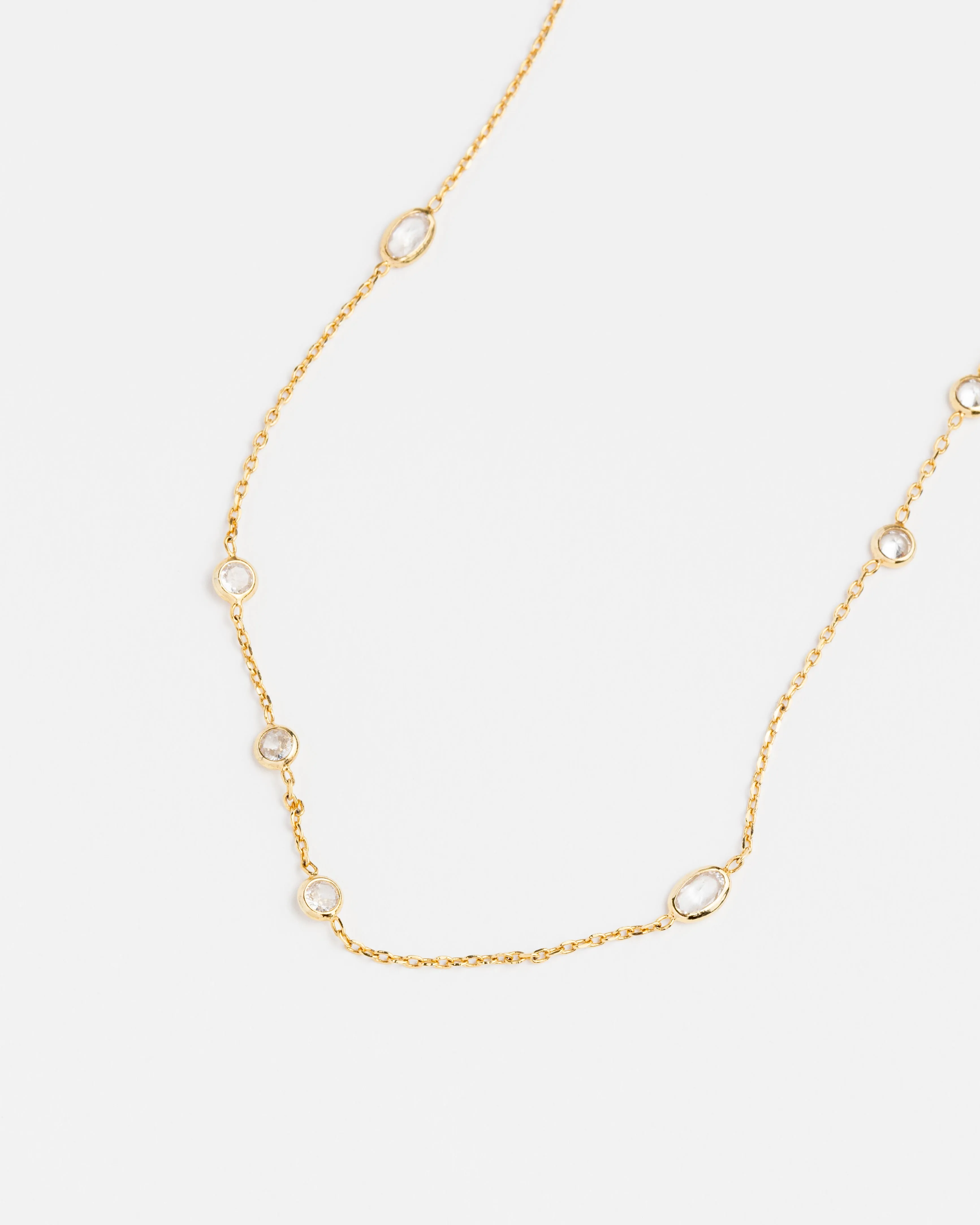 CZ Dainty Chain Set
