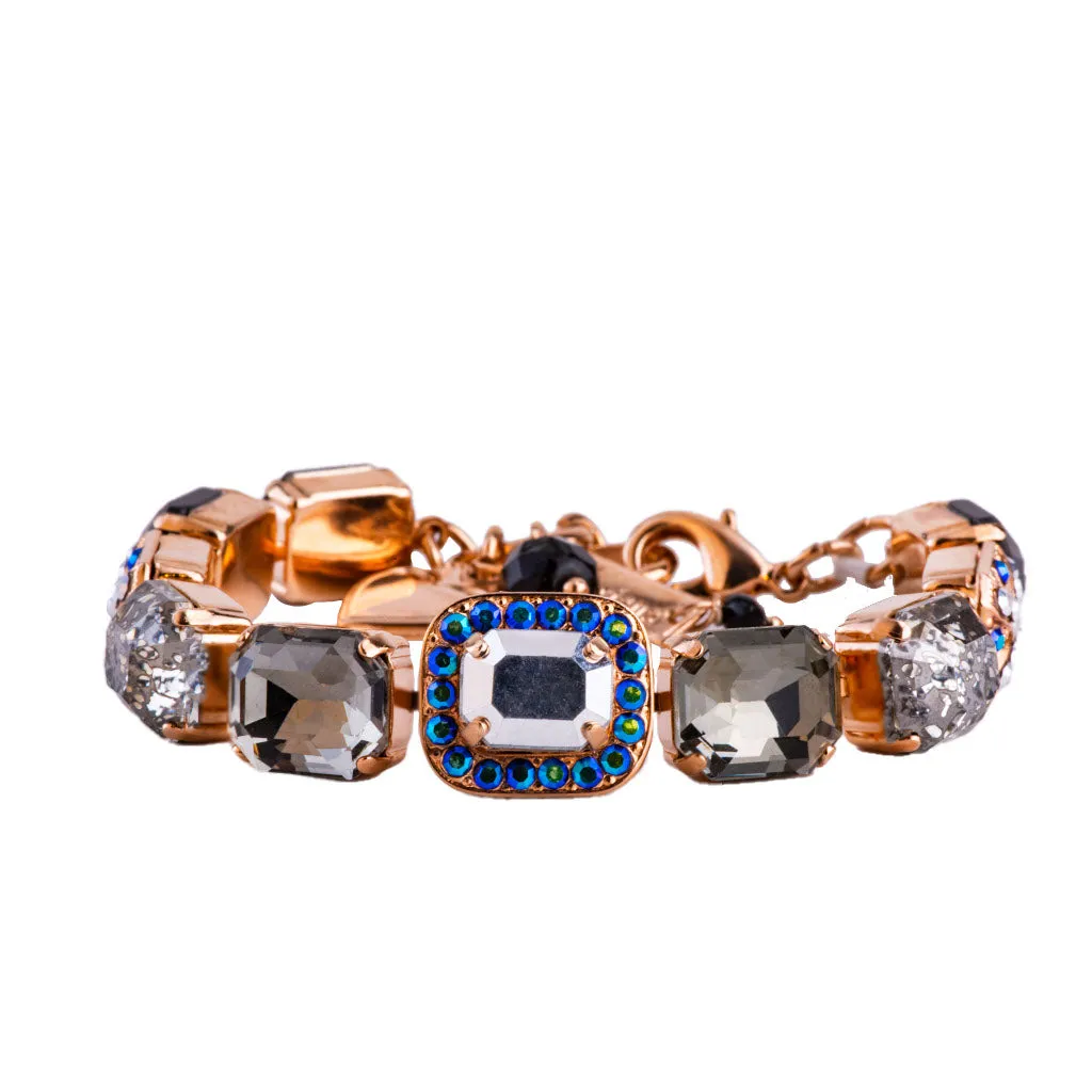 Emerald Cut Embellished Bracelet in "Rocky Road" *Custom*