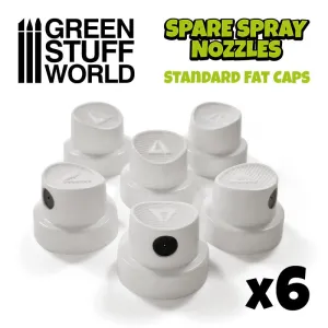 Fat Spray Nozzles - Green Stuff World 6 Pack
