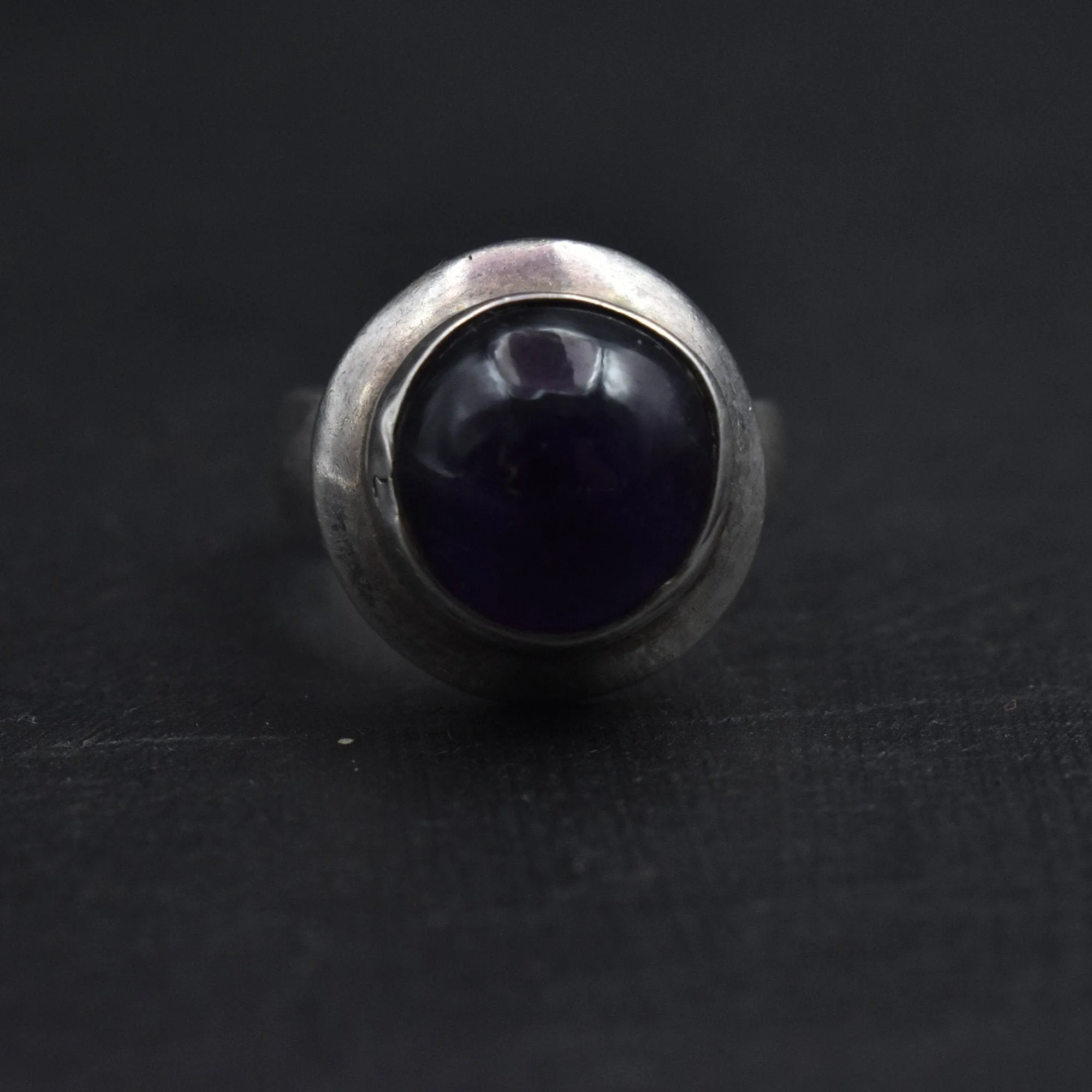 Handcrafted Amethyst Crystal Silver Sterling Ring