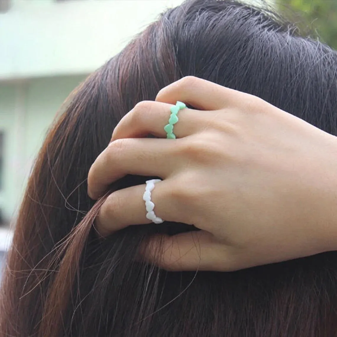 Heart Stack - White