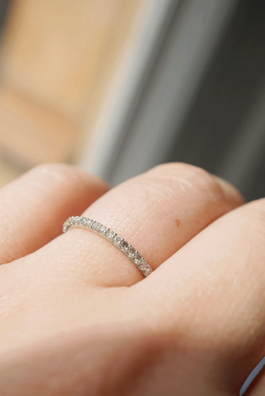 Leilah Ring - Salt and Pepper Diamonds