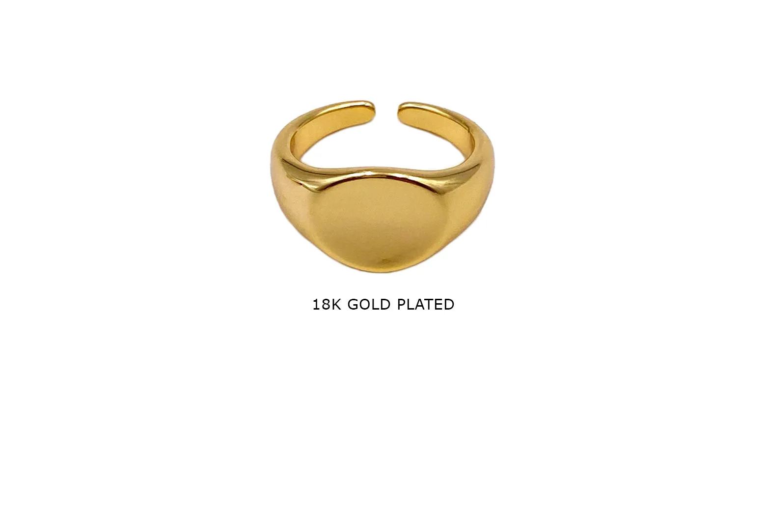 MP4214  Signet Geometric Design Round Ring