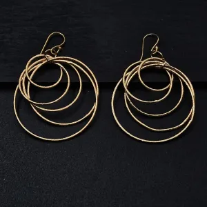 Multi Hoop Lightweight Unique Handmade Hook Earrings
