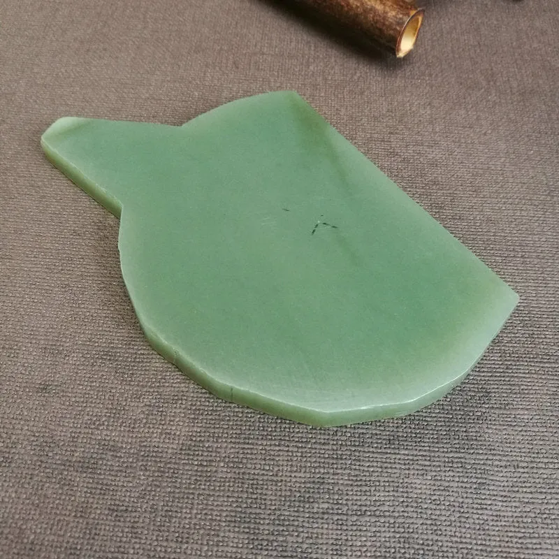 Natural Kunlun Jade Rough Nephrite Raw (186g,10X7.5X0.9cm)