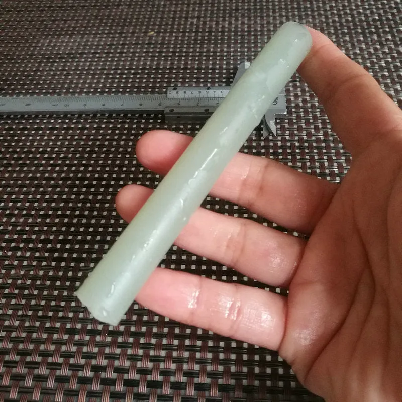Natural Kunlun Jade Rough Nephrite Raw (51g, 11.7X1.4cm)