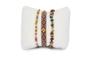 Nicobar Gold & Tourmaline Bracelet Stack