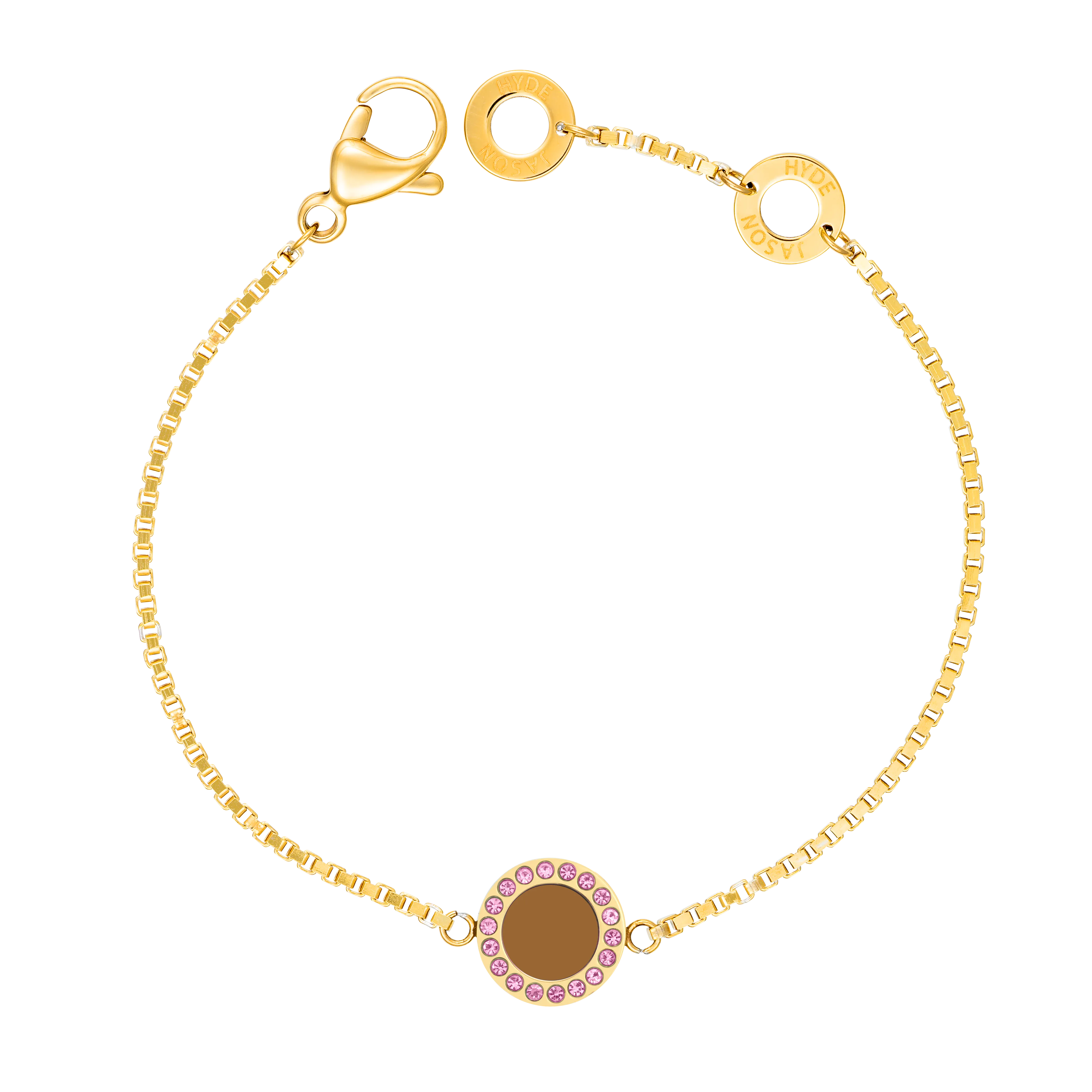 OCEAN NUTSHELL CHIP WITH COLORED ZIRCONIA BRACELET