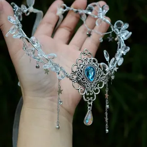 of the Andromedan Galaxy     Goth  Tiara Hair Accessory Dark Academia Kawaii Academia Y2K Cottagecore Coquette Fairycore Dollette Princesscore