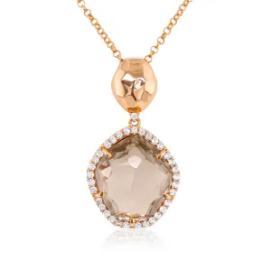 PANORAMA Necklace (1260) - Smoky Quartz / RG