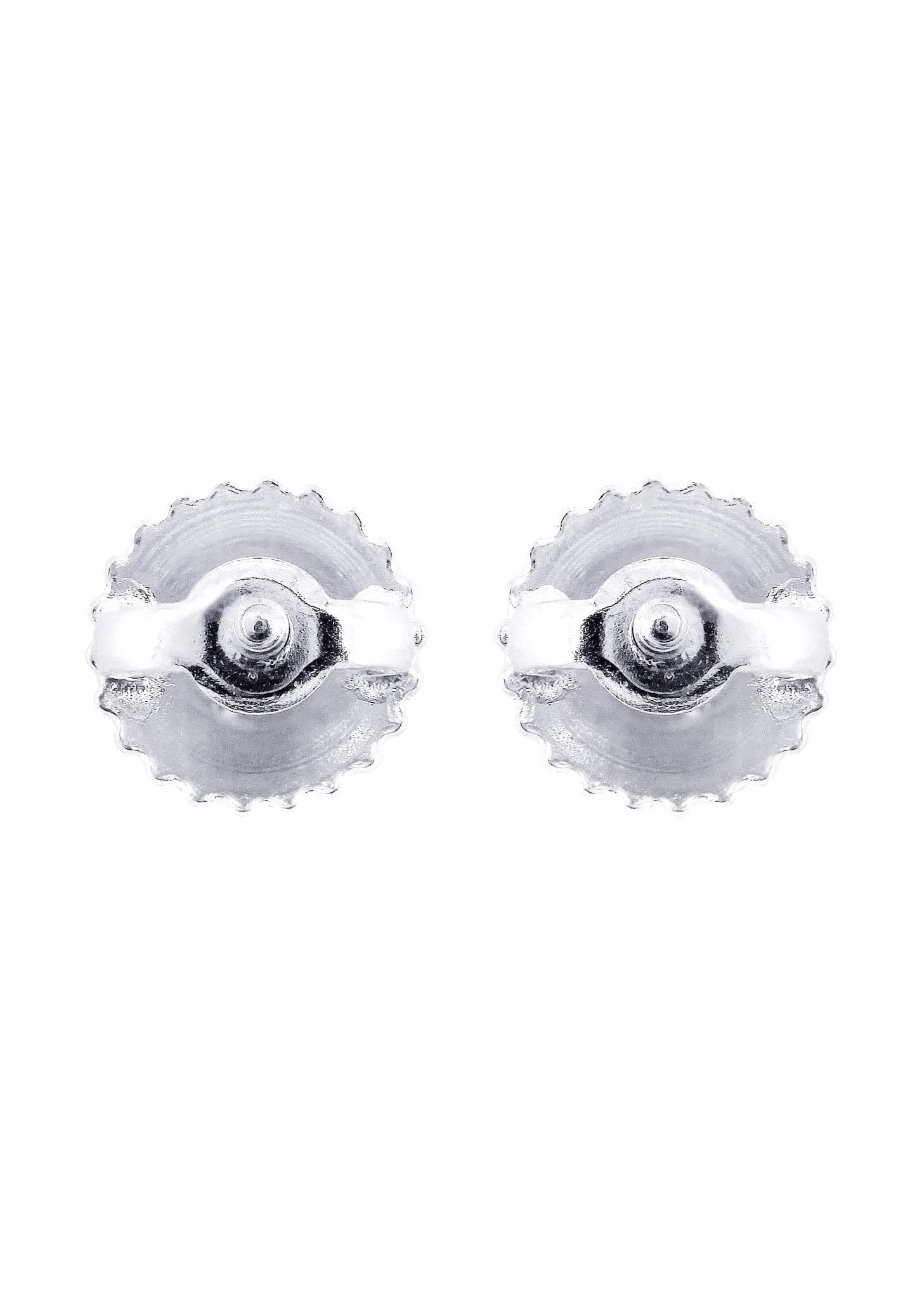 Princess Cut Diamond Stud Earrings For Men | 14K White Gold | 0.25 Carats