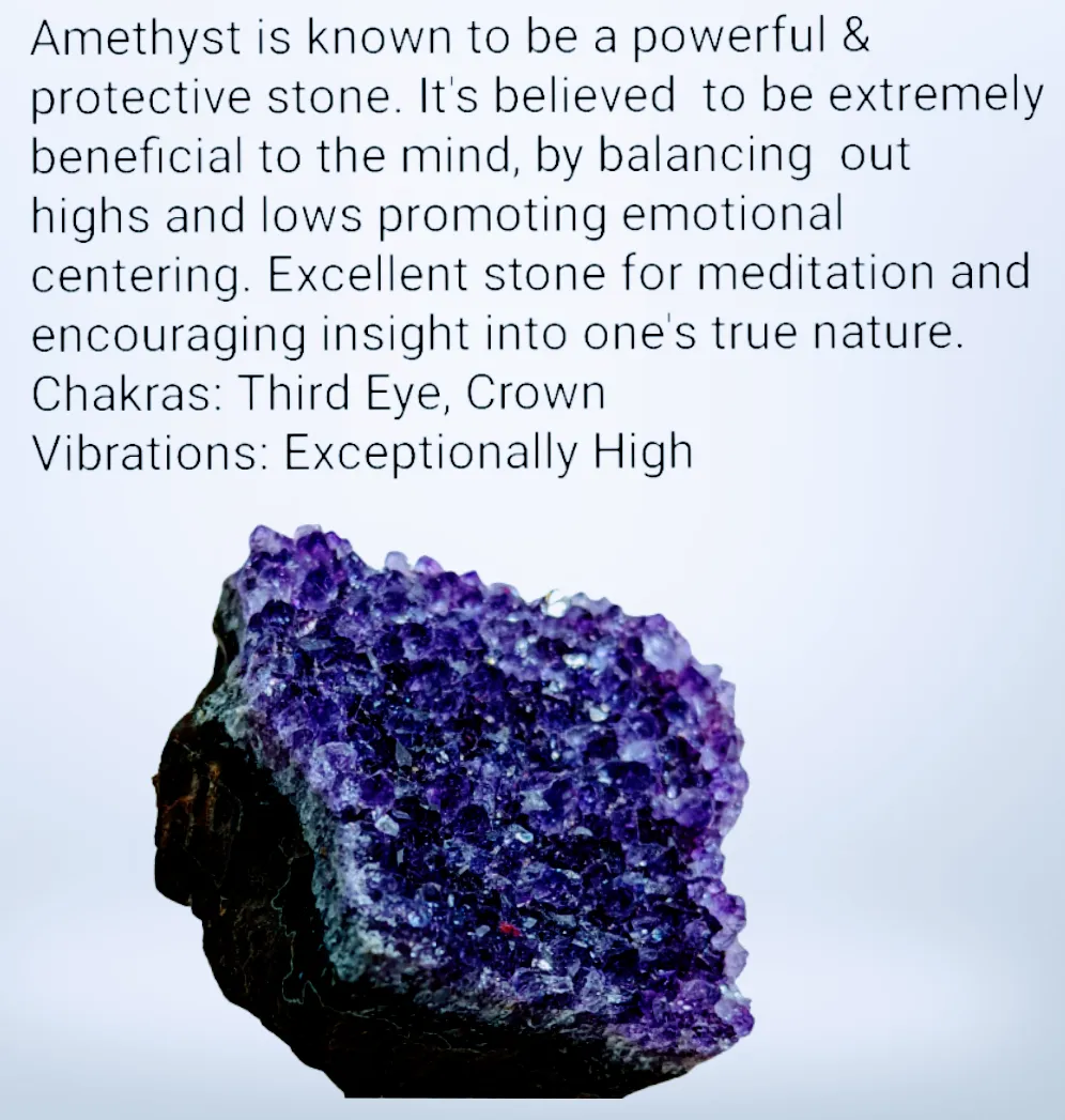Silver, Amethyst & White Topaz, Ring