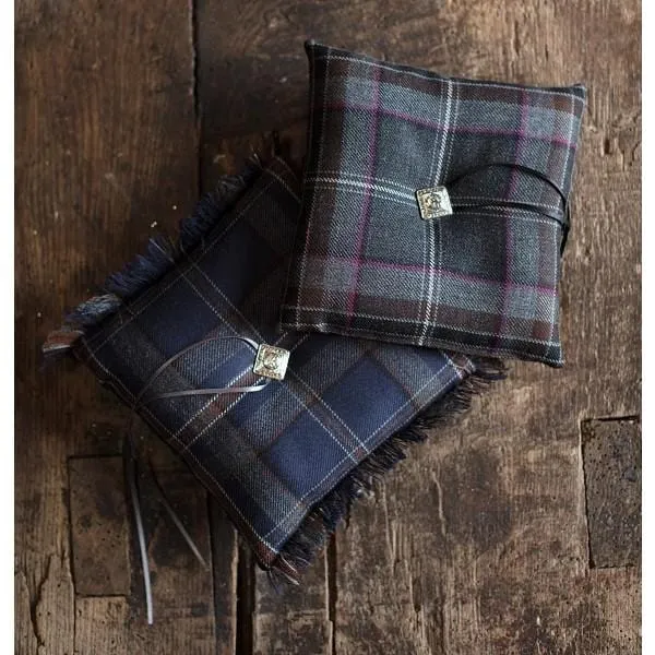 Tartan Wedding Ring Cushion