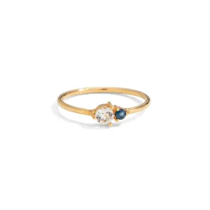 Unity Ring, Blue Sapphire, Gold