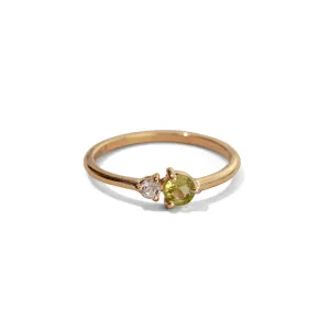 Unity Ring, Peridot, 9kt Yellow Gold